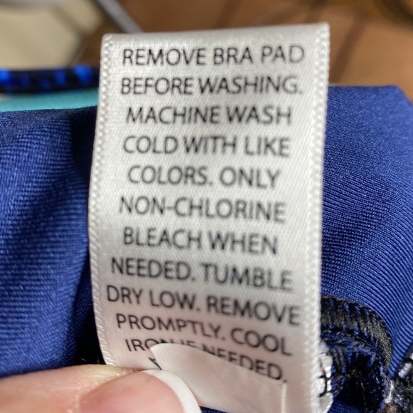 Gaiam Strappy Sports Bra Blue Size L - Picture 6 of 9